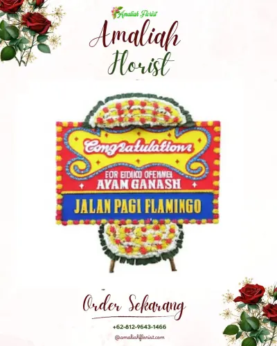 Bunga Papan Congratulation di Mudung Laut